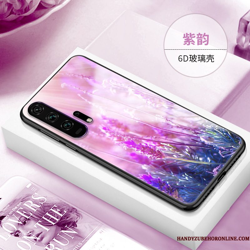 Hoesje Honor 20 Pro Zacht Purper Schrobben, Hoes Honor 20 Pro Siliconen Telefoon Persoonlijk