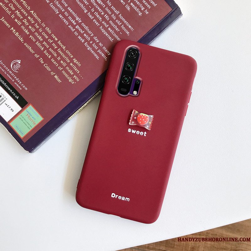 Hoesje Honor 20 Pro Zacht Vers Net Red, Hoes Honor 20 Pro Siliconen Persoonlijk Mini