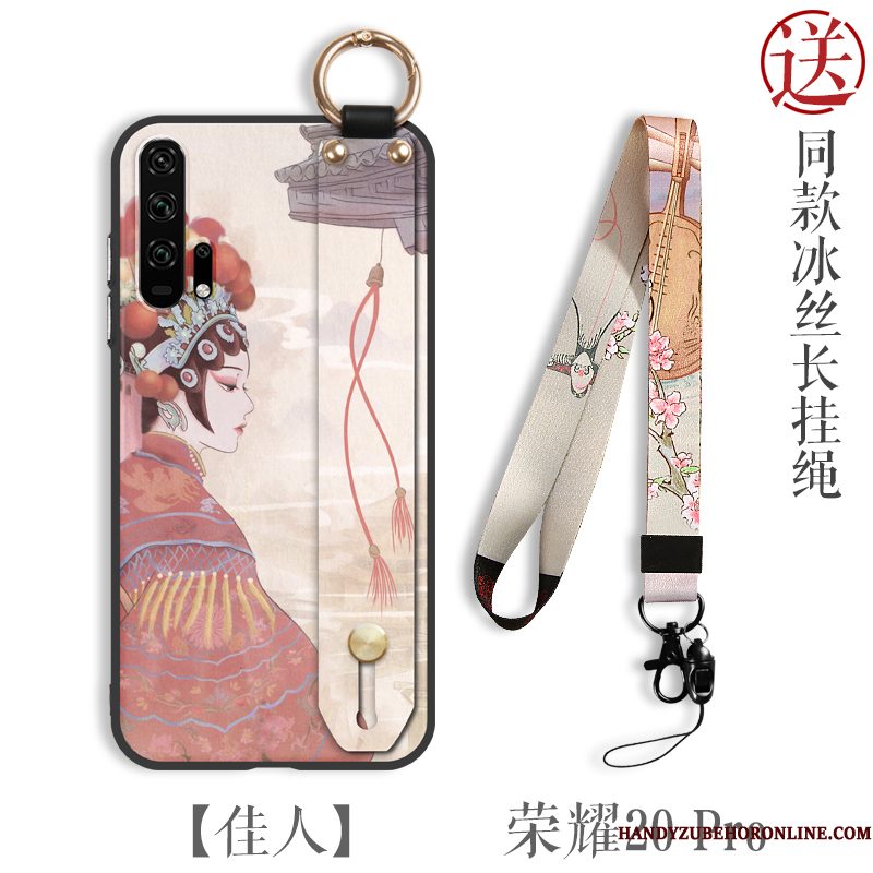 Hoesje Honor 20 Pro Zakken Anti-fall Wind, Hoes Honor 20 Pro Bescherming Chinese Stijl Dun