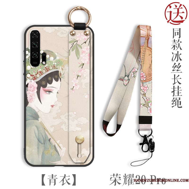 Hoesje Honor 20 Pro Zakken Anti-fall Wind, Hoes Honor 20 Pro Bescherming Chinese Stijl Dun