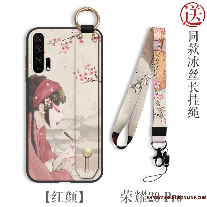 Hoesje Honor 20 Pro Zakken Anti-fall Wind, Hoes Honor 20 Pro Bescherming Chinese Stijl Dun