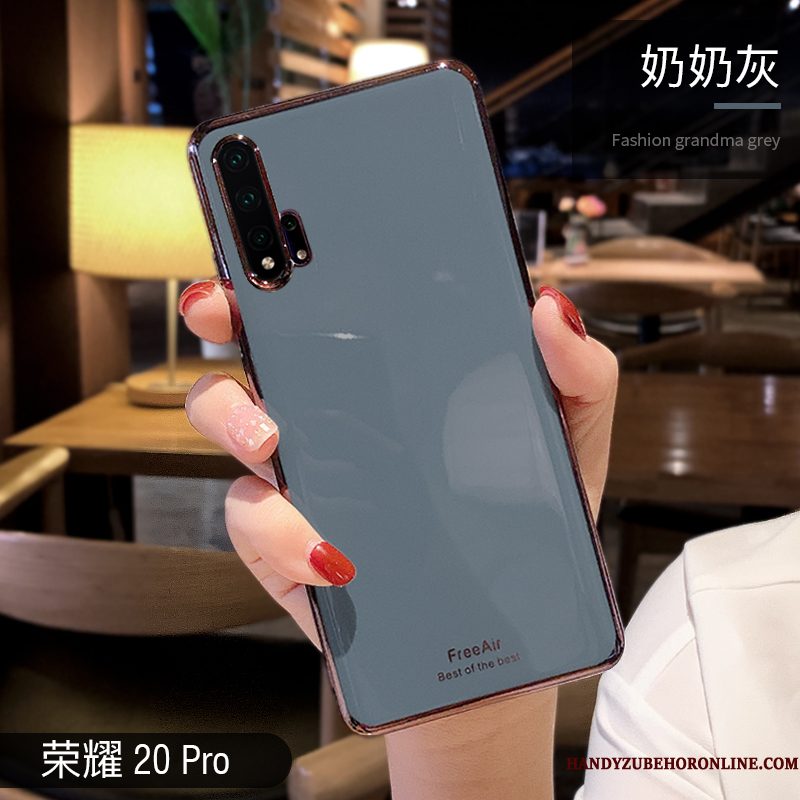 Hoesje Honor 20 Pro Zakken Groen Grijs, Hoes Honor 20 Pro Siliconen Dun Persoonlijk