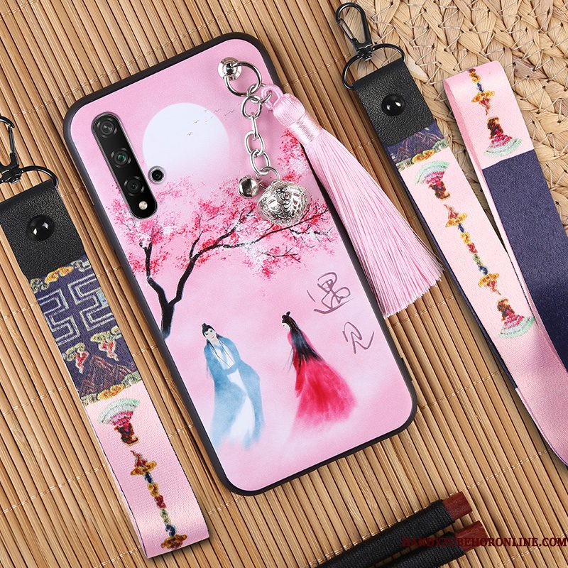 Hoesje Honor 20 Siliconen Telefoon Kwasten, Hoes Honor 20 Zacht Chinese Stijl Schrobben