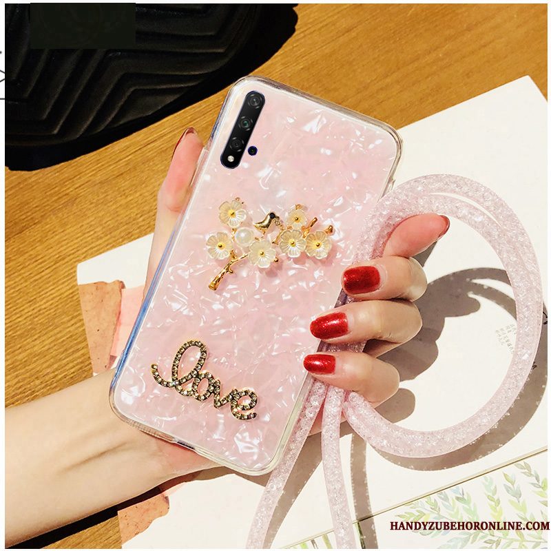 Hoesje Honor 20 Strass Dun Anti-fall, Hoes Honor 20 Zacht Telefoon Trend