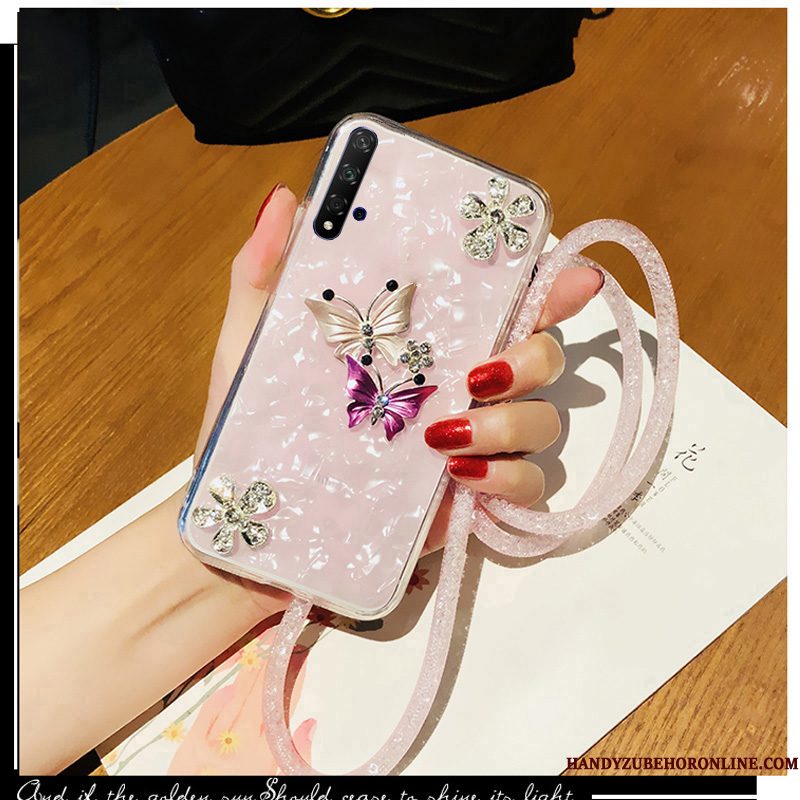 Hoesje Honor 20 Strass Dun Anti-fall, Hoes Honor 20 Zacht Telefoon Trend