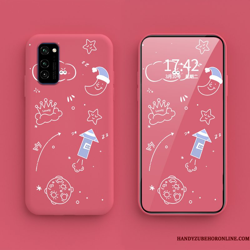 Hoesje Honor 30 Pro Siliconen Mooie Persoonlijk, Hoes Honor 30 Pro Spotprent Net Red Groen