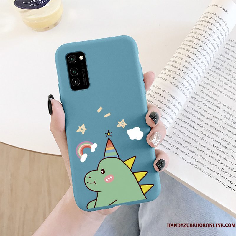 Hoesje Honor 30 Pro Siliconen Regenboog Lovers, Hoes Honor 30 Pro Bescherming Dun Blauw