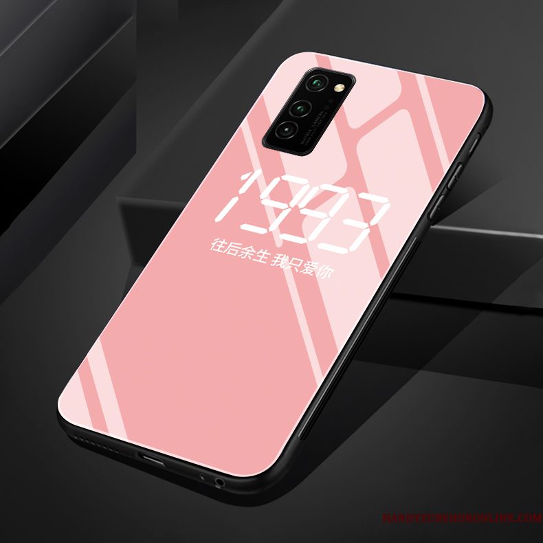 Hoesje Honor 30 Pro Siliconen Verjaardag Rood, Hoes Honor 30 Pro Telefoon Glas