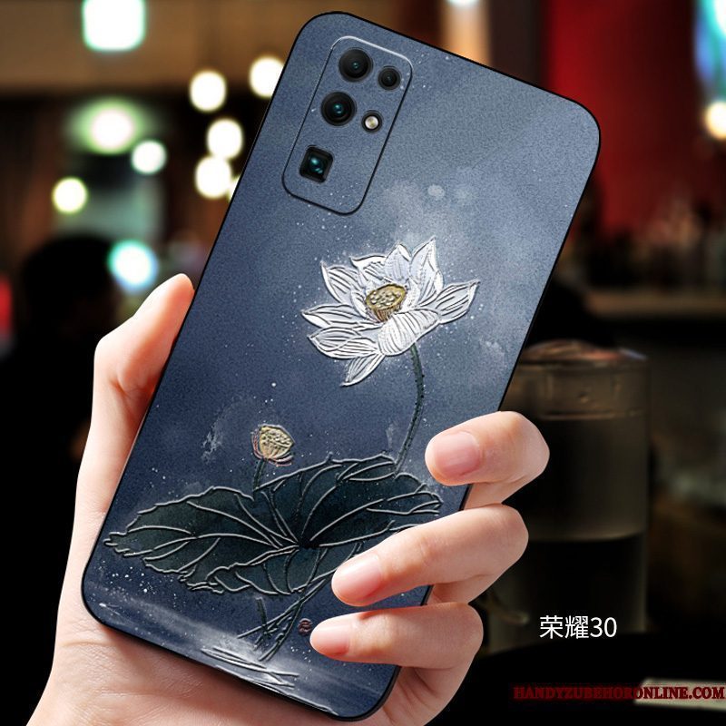 Hoesje Honor 30 Zacht Telefoon Wit, Hoes Honor 30 Siliconen