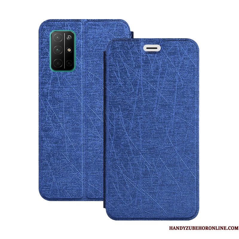 Hoesje Honor 30s Siliconen Blauwtelefoon, Hoes Honor 30s Folio