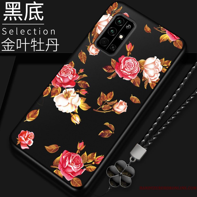 Hoesje Honor 30s Zakken Anti-fall Rood, Hoes Honor 30s Siliconen Telefoon Trend