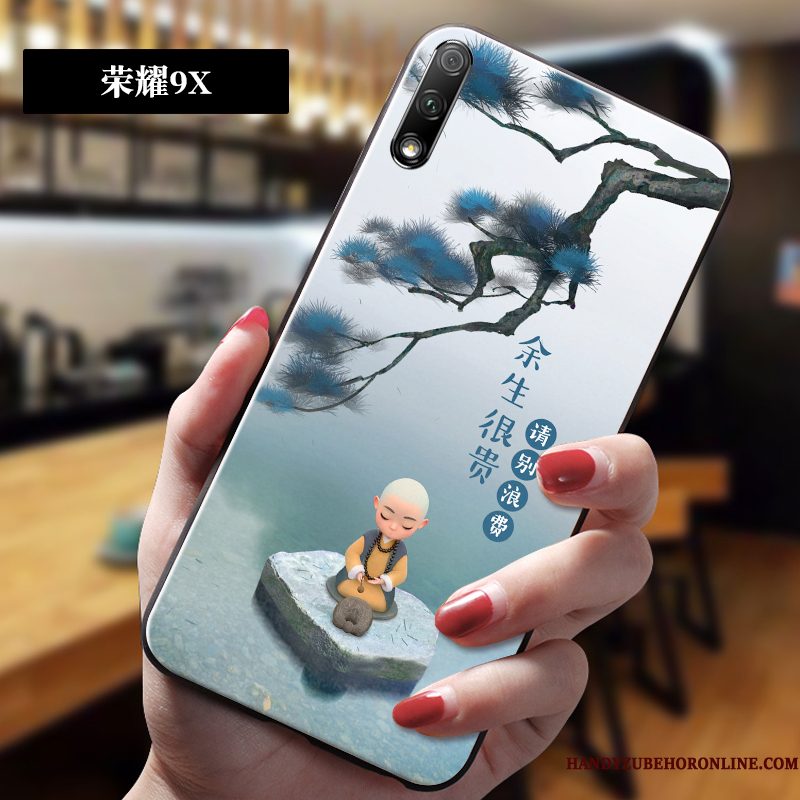 Hoesje Honor 9x Bescherming Trend Anti-fall, Hoes Honor 9x Zakken Lichte En Dun Groen