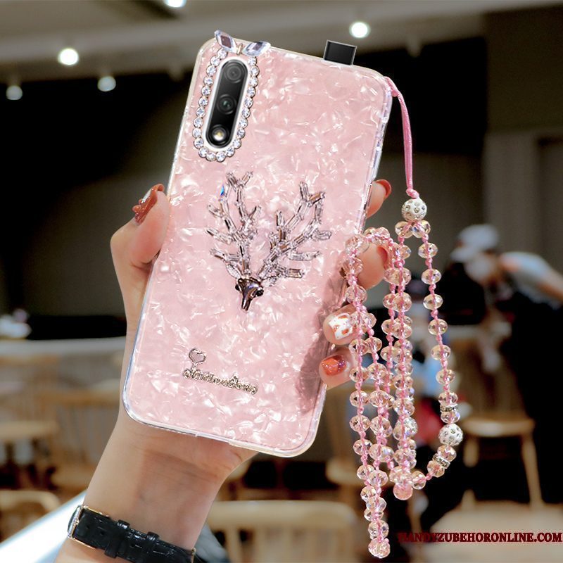 Hoesje Honor 9x Bescherming Trendy Merktelefoon, Hoes Honor 9x Zacht Roze