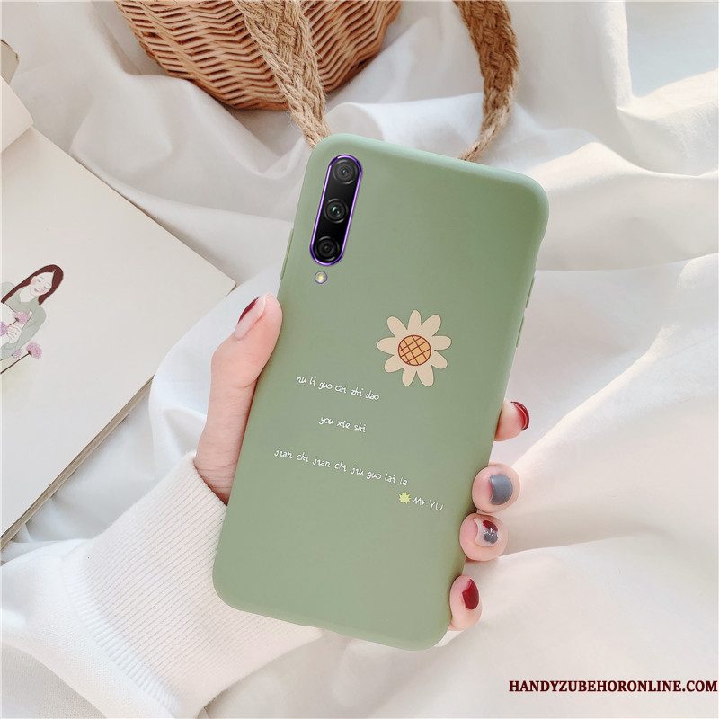 Hoesje Honor 9x Pro Bescherming Anti-fall Groen, Hoes Honor 9x Pro Zacht Schrobbentelefoon