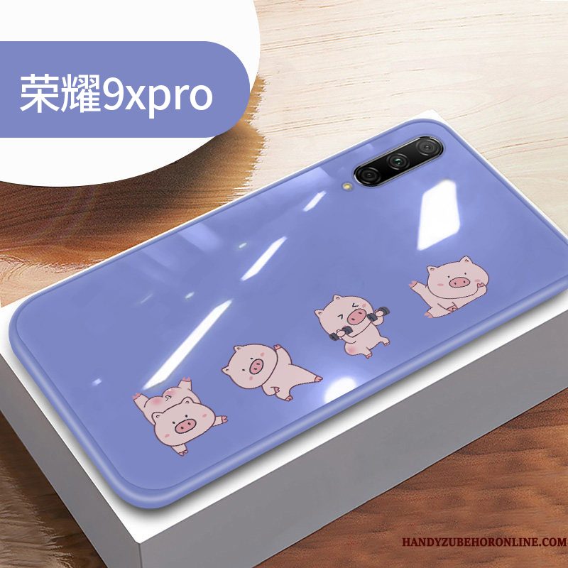 Hoesje Honor 9x Pro Siliconen Anti-fall Lovers, Hoes Honor 9x Pro Spotprent Trendy Merktelefoon