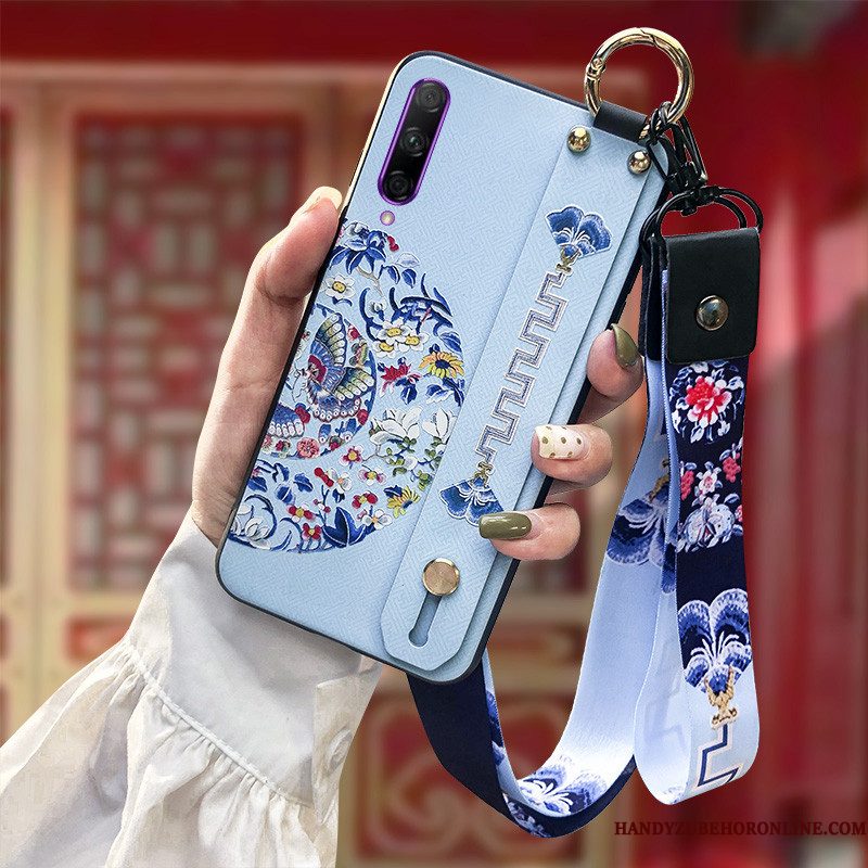 Hoesje Honor 9x Pro Siliconen Roodtelefoon, Hoes Honor 9x Pro Zacht Hanger Chinese Stijl