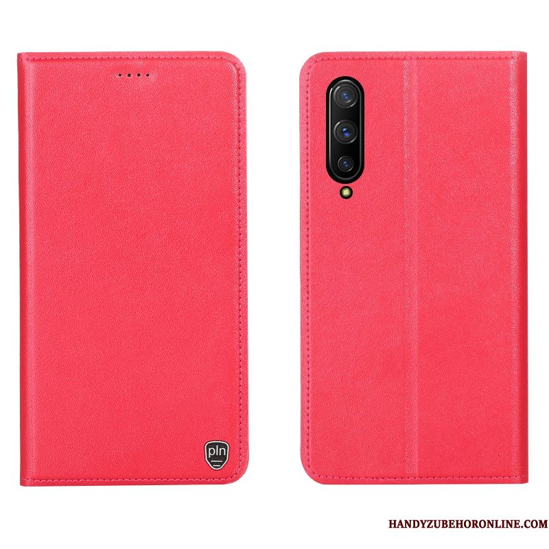 Hoesje Honor 9x Pro Zakken Anti-falltelefoon, Hoes Honor 9x Pro Leer Rood Patroon