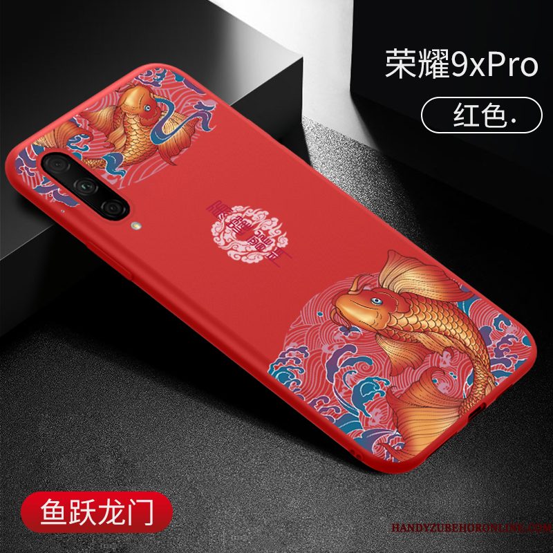 Hoesje Honor 9x Pro Zakken Persoonlijk Anti-fall, Hoes Honor 9x Pro Vintage High End Nieuw