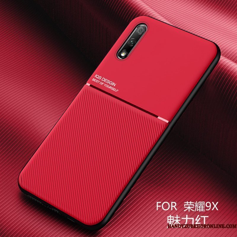 Hoesje Honor 9x Scheppend Anti-fall Trendy Merk, Hoes Honor 9x Mode Rood Net Red