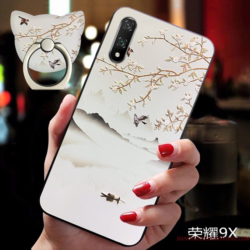 Hoesje Honor 9x Scheppend Persoonlijktelefoon, Hoes Honor 9x Zacht Chinese Stijl Anti-fall