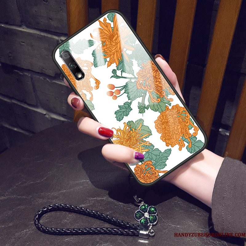 Hoesje Honor 9x Vintage Zonnebloem Anti-fall, Hoes Honor 9x Zakken Net Red Jeugd