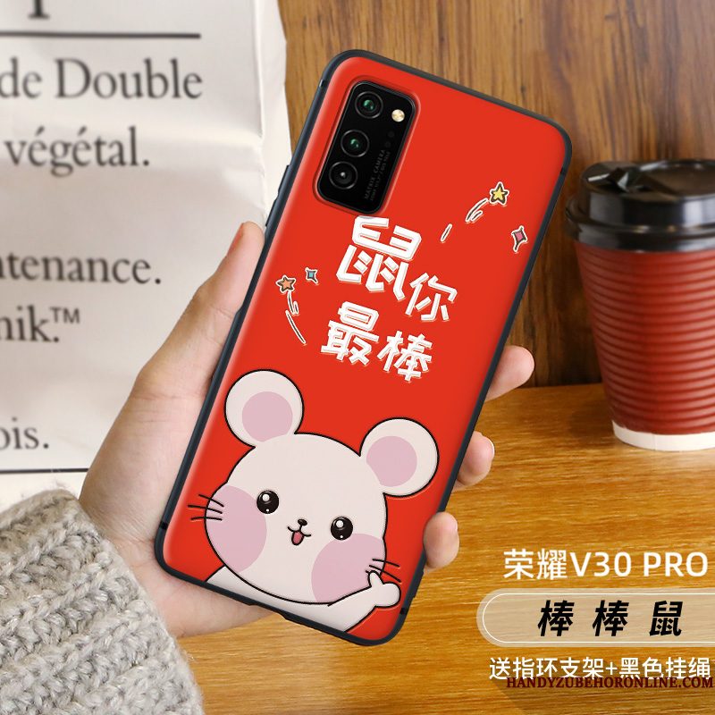 Hoesje Honor View30 Pro Scheppend Nieuw Eenvoudige, Hoes Honor View30 Pro Siliconen Telefoon Persoonlijk