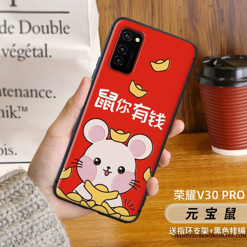 Hoesje Honor View30 Pro Scheppend Nieuw Eenvoudige, Hoes Honor View30 Pro Siliconen Telefoon Persoonlijk