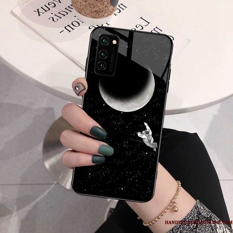 Hoesje Honor View30 Pro Scheppend Zwart Mooie, Hoes Honor View30 Pro Zakken Anti-fall Original