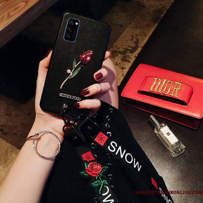 Hoesje Honor View30 Pro Siliconen Bloemen Trend, Hoes Honor View30 Pro Bescherming Rozetelefoon