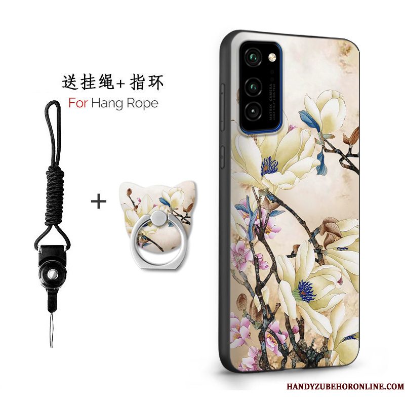 Hoesje Honor View30 Pro Siliconen Telefoon Persoonlijk, Hoes Honor View30 Pro Zacht Wit Schrobben