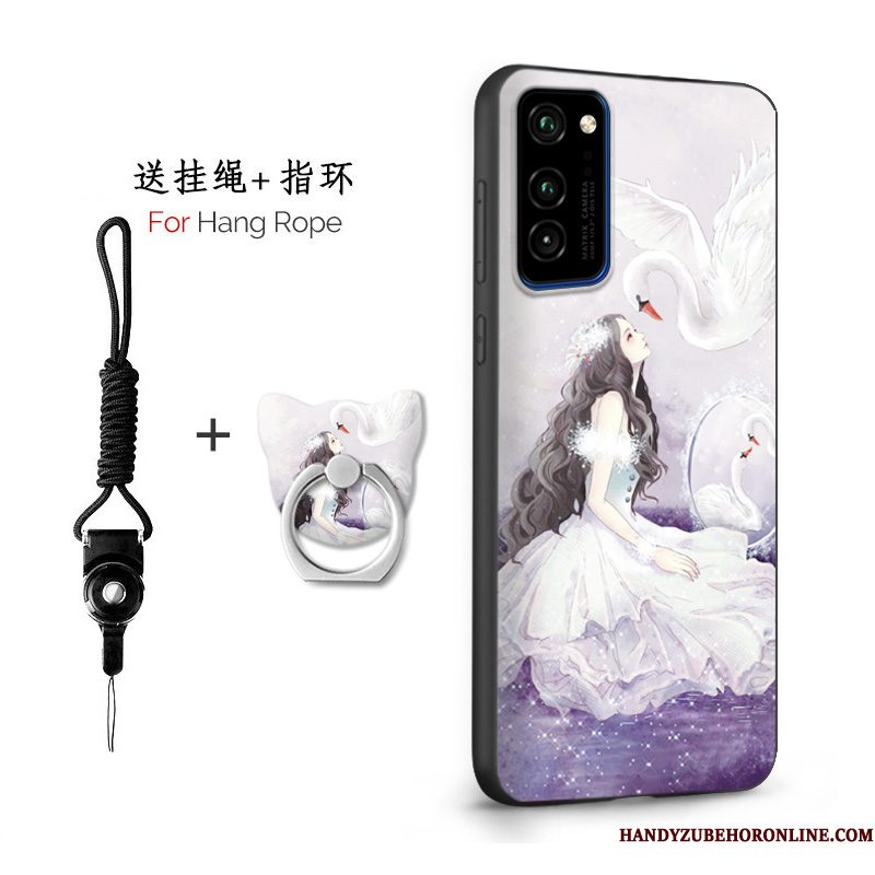 Hoesje Honor View30 Pro Siliconen Telefoon Persoonlijk, Hoes Honor View30 Pro Zacht Wit Schrobben