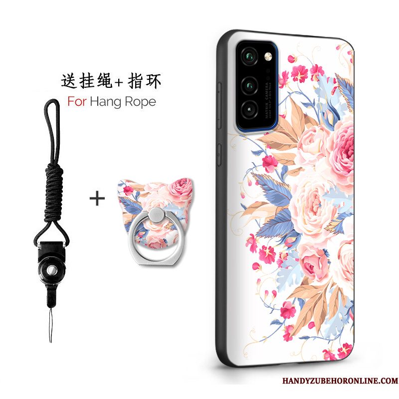 Hoesje Honor View30 Pro Siliconen Telefoon Persoonlijk, Hoes Honor View30 Pro Zacht Wit Schrobben