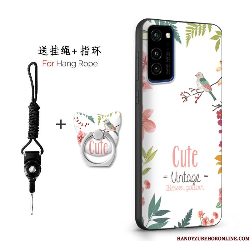 Hoesje Honor View30 Pro Siliconen Telefoon Persoonlijk, Hoes Honor View30 Pro Zacht Wit Schrobben