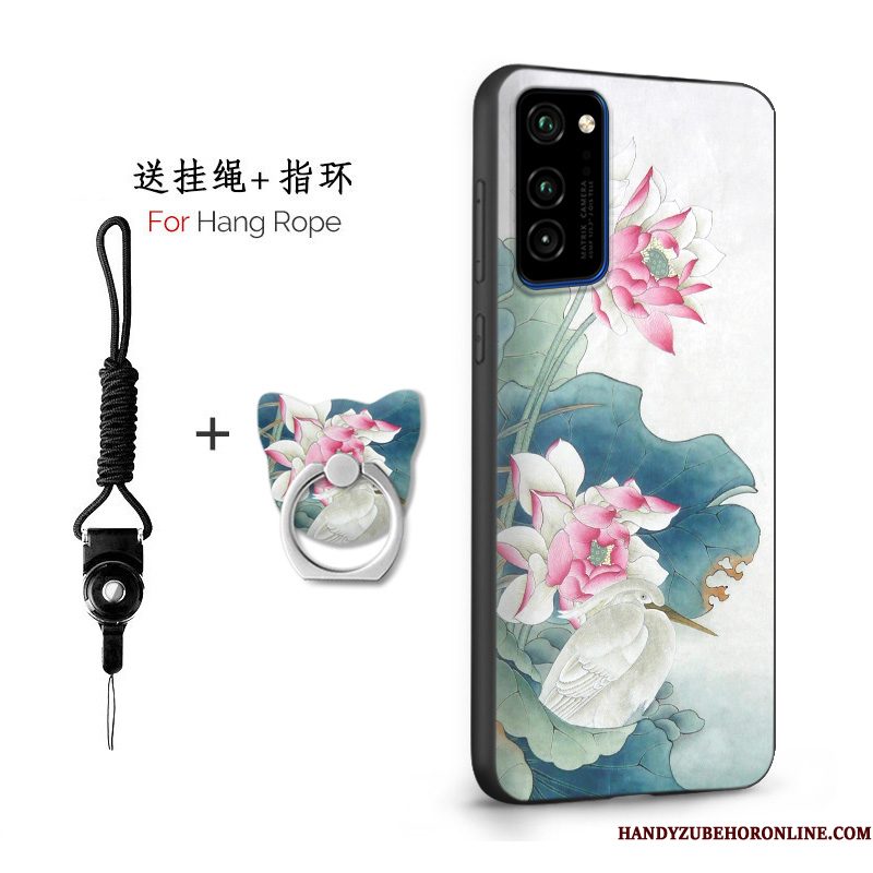 Hoesje Honor View30 Pro Siliconen Telefoon Persoonlijk, Hoes Honor View30 Pro Zacht Wit Schrobben