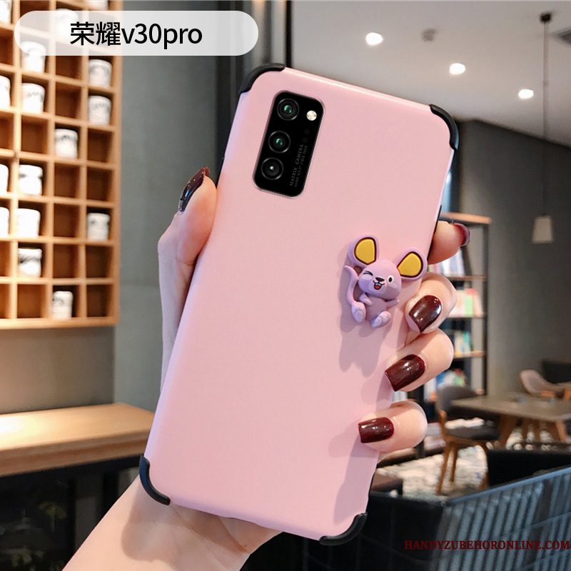 Hoesje Honor View30 Pro Spotprent Eenvoudige Driedimensionaal, Hoes Honor View30 Pro Siliconen Telefoon Rat