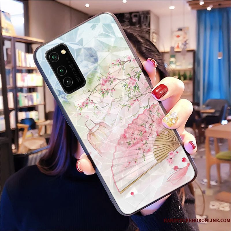 Hoesje Honor View30 Pro Trendy Merk Ruit, Hoes Honor View30 Pro Anti-fall Patroon