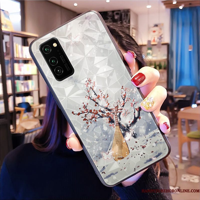 Hoesje Honor View30 Pro Trendy Merk Ruit, Hoes Honor View30 Pro Anti-fall Patroon