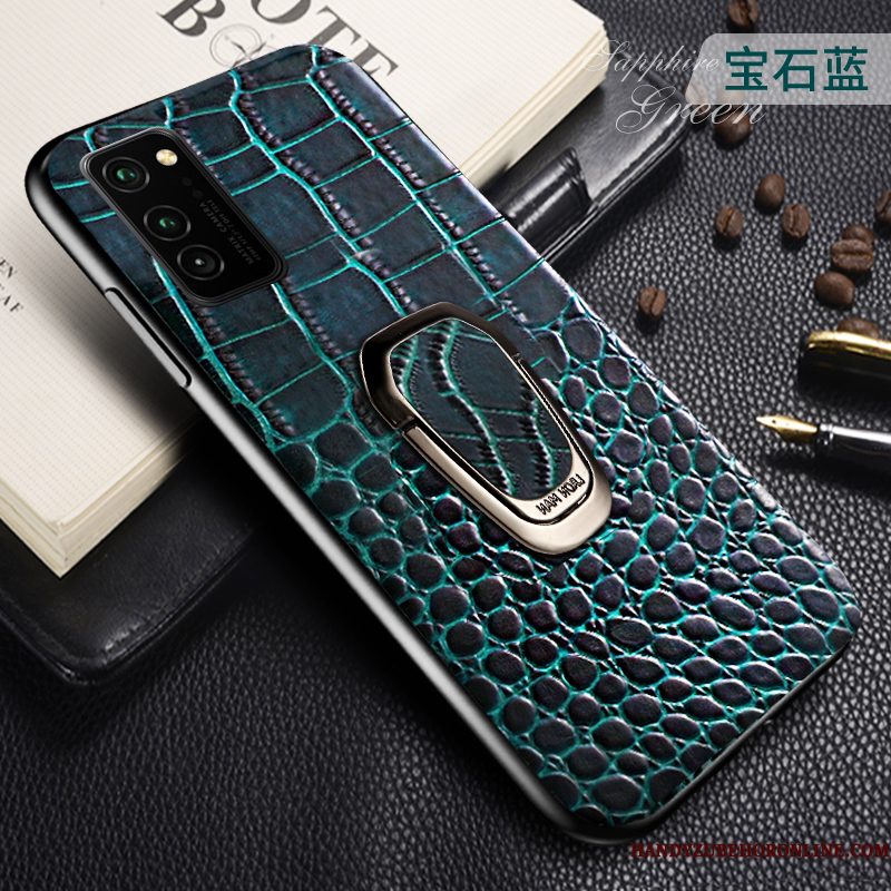 Hoesje Honor View30 Pro Zakken Patroon Anti-fall, Hoes Honor View30 Pro Leer Bedrijf Ring