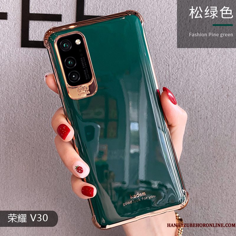 Hoesje Honor View30 Scheppend Groen Trendy Merk, Hoes Honor View30 Bescherming Telefoon Wind