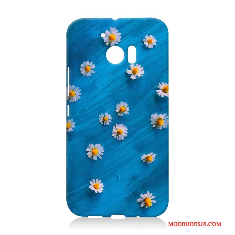 Hoesje Htc 10 Spotprent Telefoon Hard, Hoes Htc 10 Bescherming Anti-fall Donkerblauw