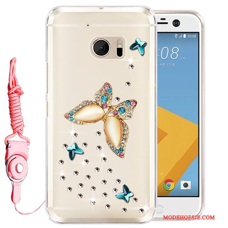 Hoesje Htc Desire 10 Lifestyle Bescherming Telefoon Goud, Hoes Htc Desire 10 Lifestyle Strass