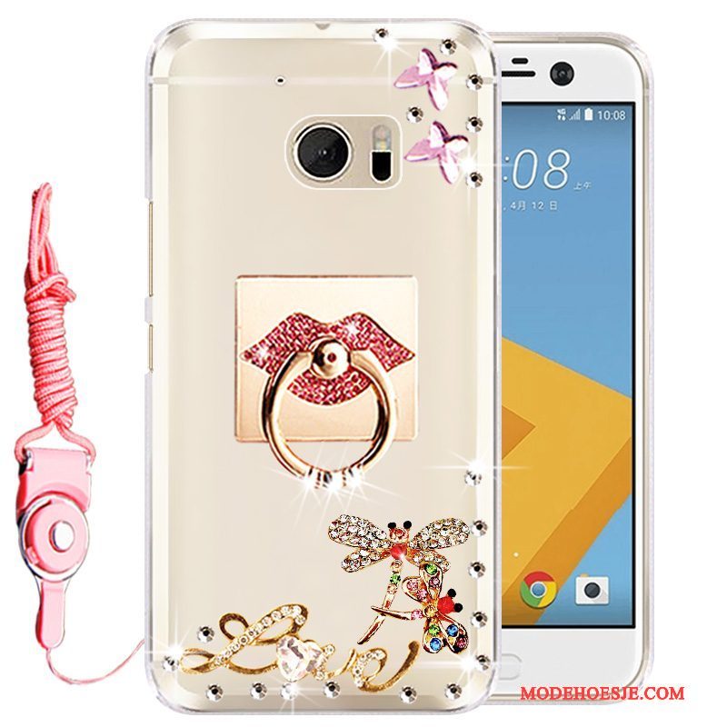 Hoesje Htc Desire 10 Lifestyle Bescherming Telefoon Goud, Hoes Htc Desire 10 Lifestyle Strass