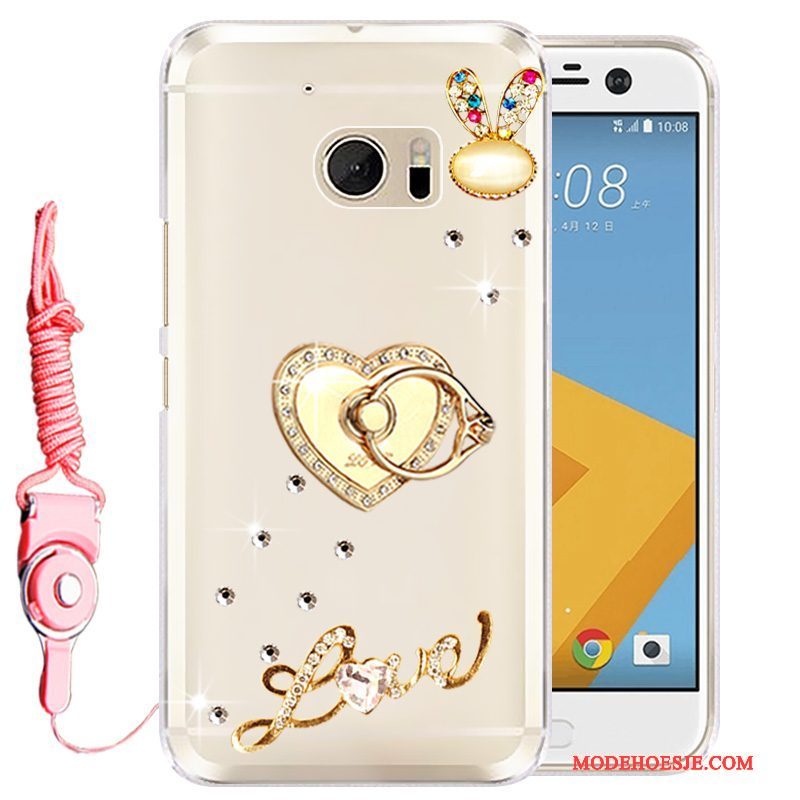 Hoesje Htc Desire 10 Lifestyle Bescherming Telefoon Goud, Hoes Htc Desire 10 Lifestyle Strass