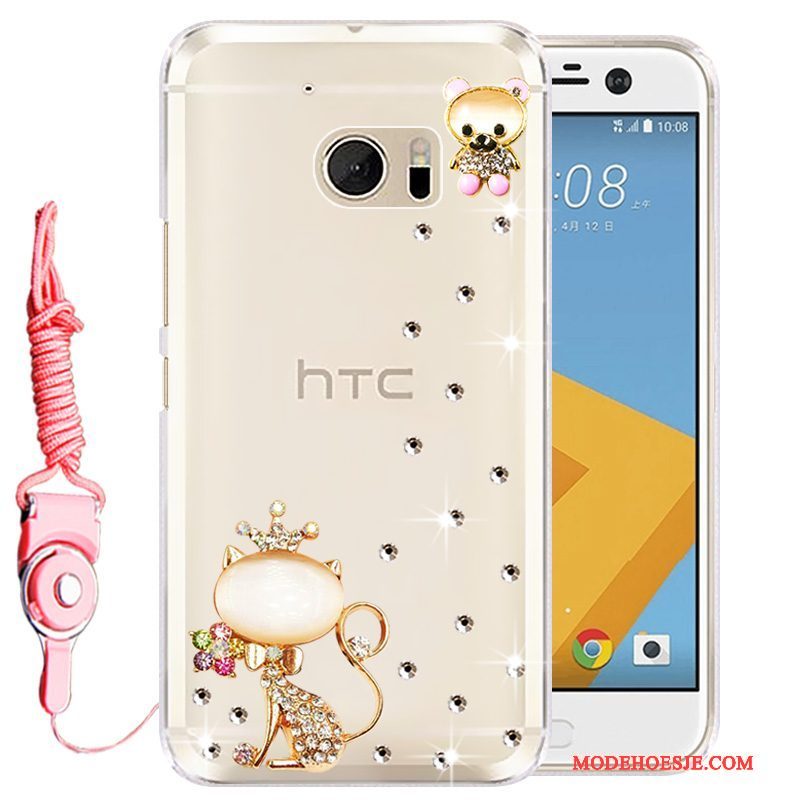 Hoesje Htc Desire 10 Lifestyle Bescherming Telefoon Goud, Hoes Htc Desire 10 Lifestyle Strass