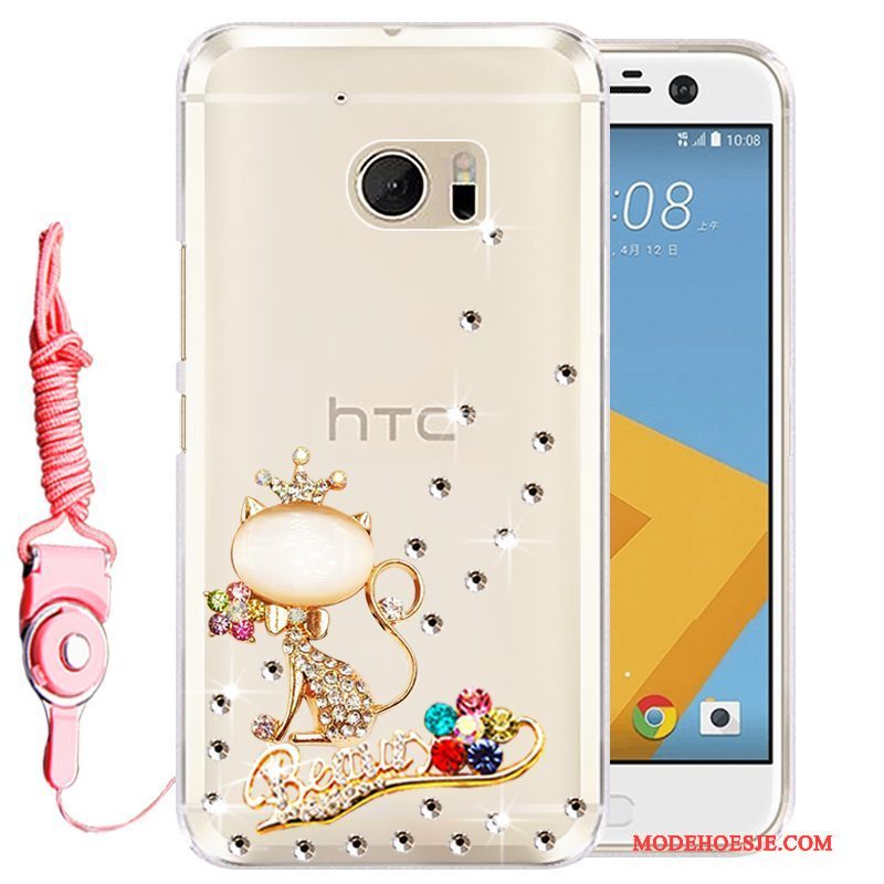 Hoesje Htc Desire 10 Lifestyle Bescherming Telefoon Goud, Hoes Htc Desire 10 Lifestyle Strass