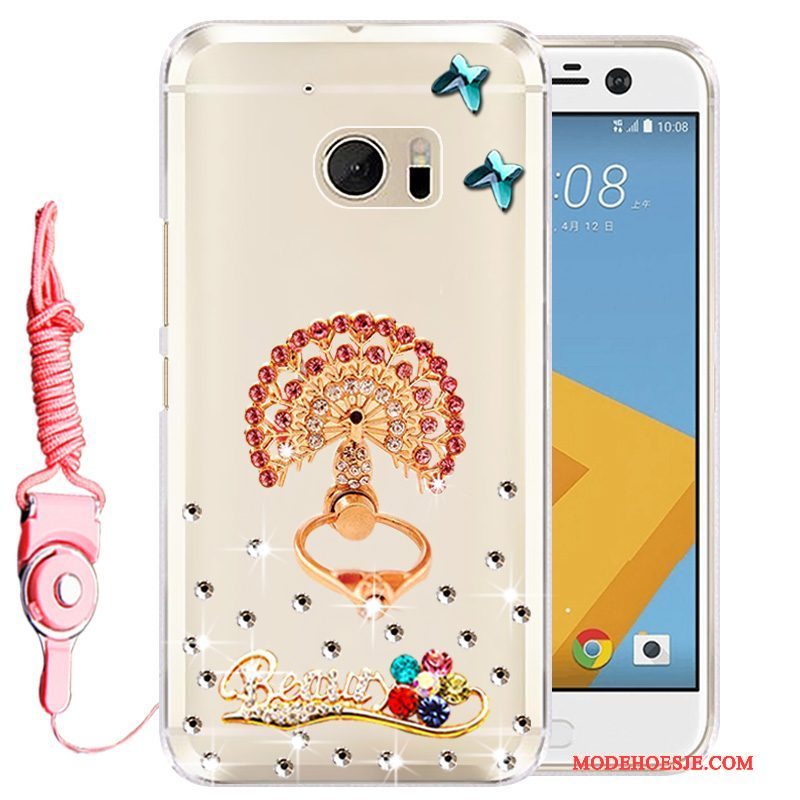 Hoesje Htc Desire 10 Lifestyle Bescherming Telefoon Goud, Hoes Htc Desire 10 Lifestyle Strass