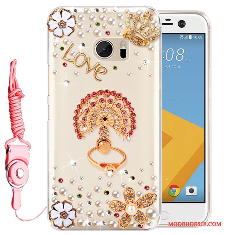 Hoesje Htc Desire 10 Lifestyle Bescherming Telefoon Goud, Hoes Htc Desire 10 Lifestyle Strass