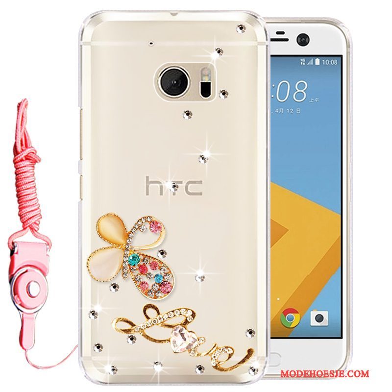 Hoesje Htc Desire 10 Lifestyle Bescherming Telefoon Goud, Hoes Htc Desire 10 Lifestyle Strass