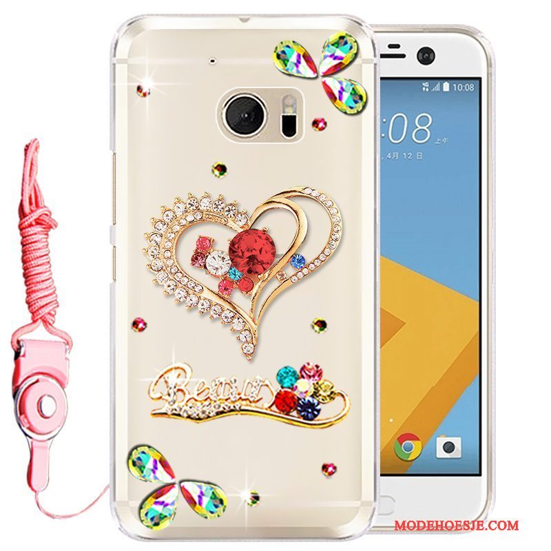 Hoesje Htc Desire 10 Lifestyle Bescherming Telefoon Goud, Hoes Htc Desire 10 Lifestyle Strass