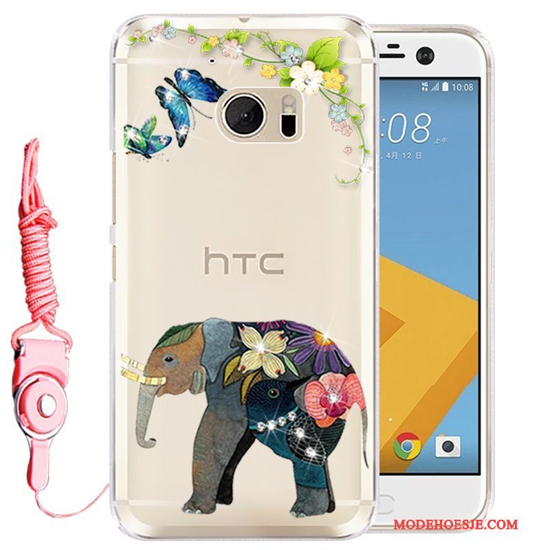 Hoesje Htc Desire 10 Lifestyle Bescherming Telefoon Goud, Hoes Htc Desire 10 Lifestyle Strass